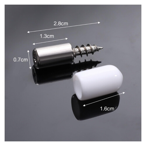 10Pcs Silver Hex Washer Head SelfTapping Cabinet Screws 2.8cm with Rubber Sleeve 1