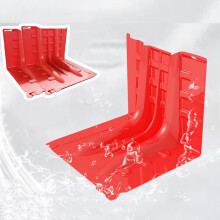 2Pcs LShaped Flood Barrier Panels, Waterproof ABS Board for Garage and Warehouse Flood Protection
