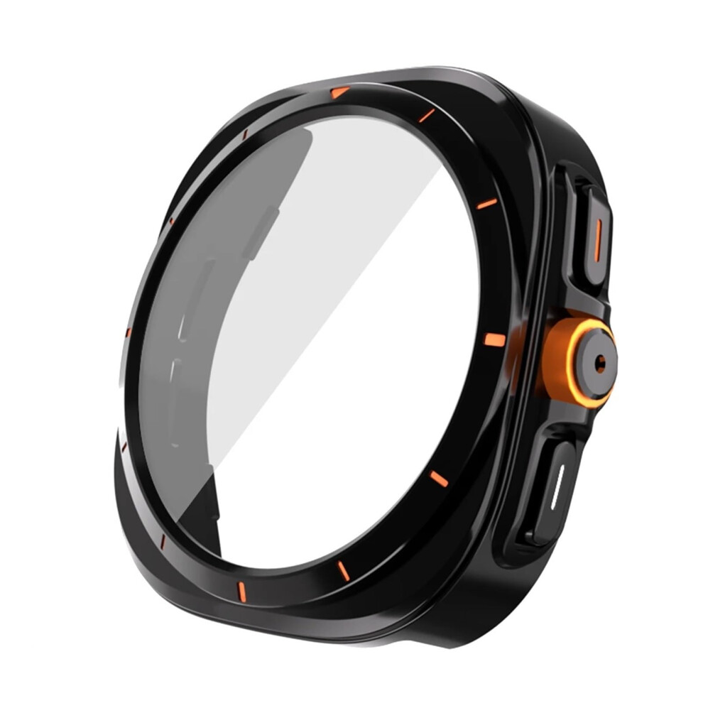 Case With Tempered Glass Screen Protector For Samsung Galaxy Watch 6 44Mm, Precise Fit, Original Black 9330225962205