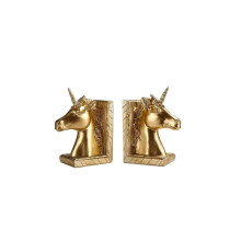 Horse Head Decorative Bookends Luxury Handmade Resin with Stable Ridged Support for Home Office