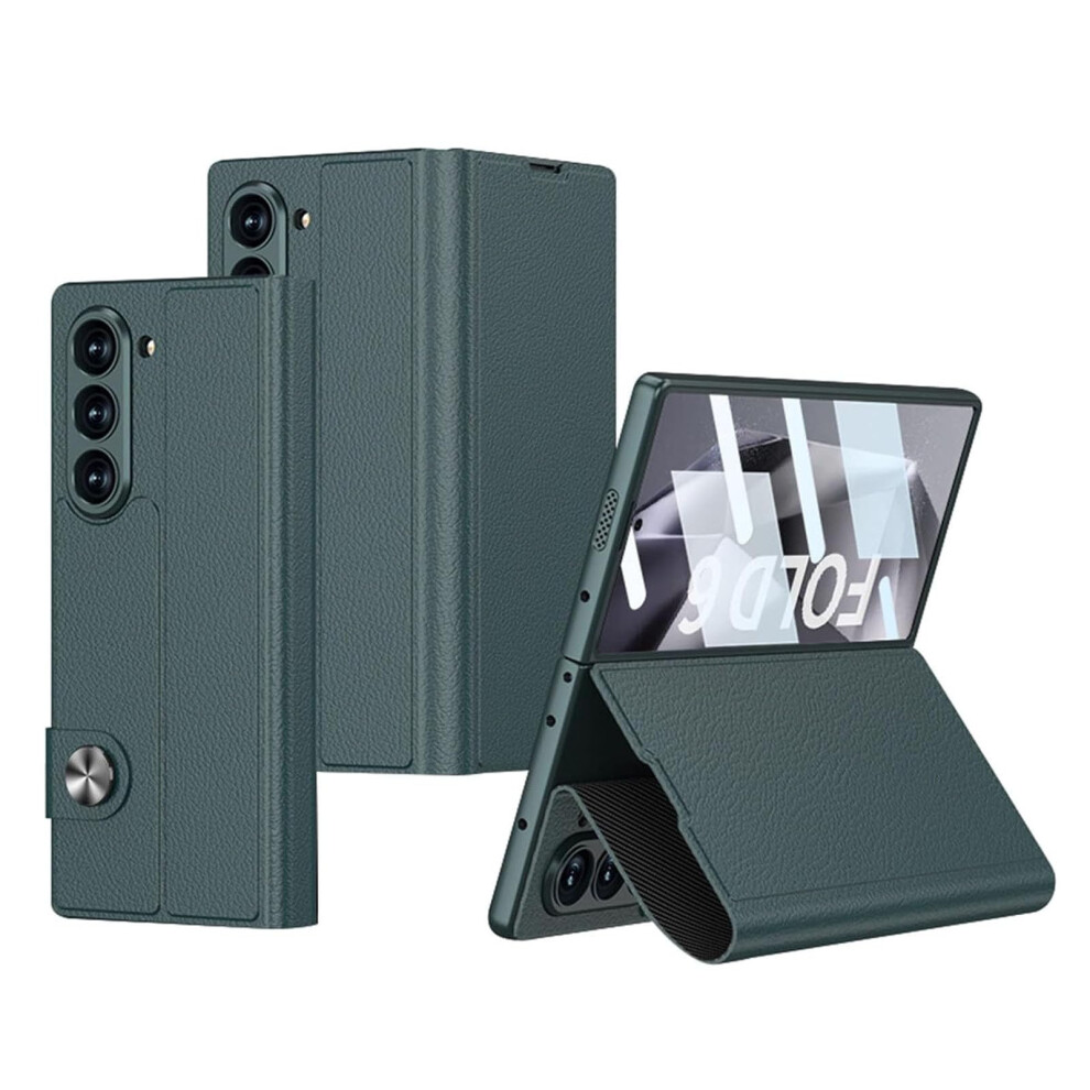 Leather Case Magnetic Flip Stand Shockproof Wireless Charging Compatible With Samsung Galaxy Z Fold 6 9169991068893