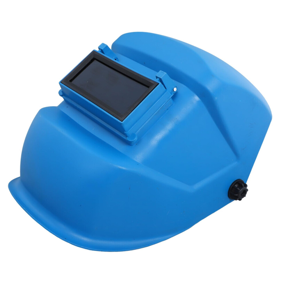 Auto Darkening Welding Helmet With Wide Viewing Area, Adjustable Headgear, Blue Lightweight Design 9174973019220