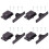 RV Cabinet Latch and Drawer Catch Safety Lock Set, ABS Side Install, Secure Closure, 4 Pack Black 1
