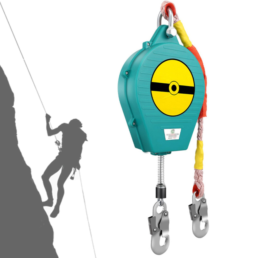 Self Retracting Lifeline 20M Fall Arrester With Alloy Steel Hook 330Lbs Load For Working At Height 9053599444107