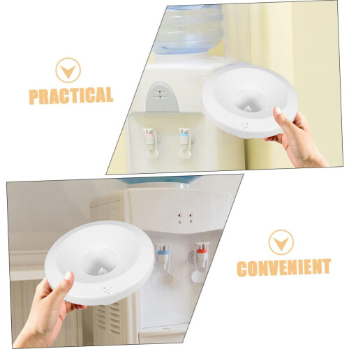 2pcs ABS Water Dispenser Lid with Splash Guard, Replacement Cap for Tabletop Bottled Water Cooler 1