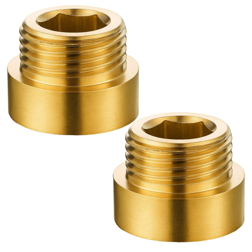 2 Pcs G1/2 Brass Shower Head Extension Arm Male To Female Adapter Leak Outdoor Faucet Use 20Mm 9771547119692
