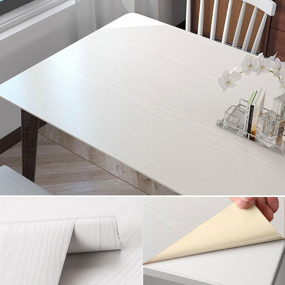 Wood Vinyl Wrap Self Adhesive Wallpaper, Waterproof Scratch And Heat Resistant Wood Grain Furniture Sticker 90X300cm Option 19 9771547119715