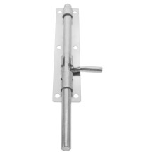 Heavy Duty Stainless Steel Door Bolt Lock with Ground Anchoring Security and Smooth Sliding Gate Latch