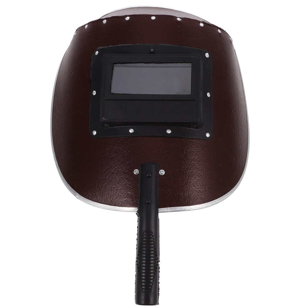 Handheld Welding Shield Vulcanized Fibre Coffee Color For Cutting Grinding Workshop Use 9174973019589