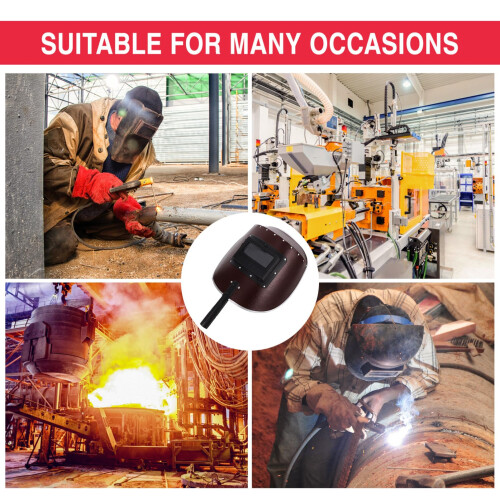 Handheld Welding Shield Vulcanized Fibre Coffee Color for Cutting Grinding Workshop Use 1