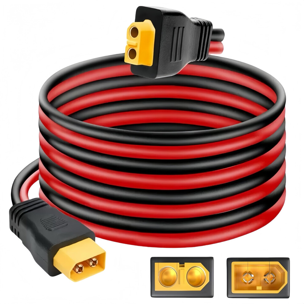 Xt60 Extension Cable 10Ft 16Awg Male To Female Power Cord For Rc Drone Fpv Solar Panel Battery 9092120866889