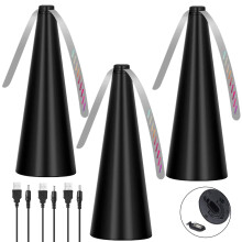 Fly Fans for Food, USB and Battery Powered Table Fly Repellent Fan 3 Pack for Indoor Outdoor Use