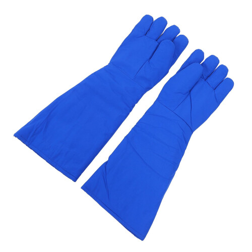 Cryogenic Gloves for Liquid Nitrogen, Waterproof Nylon, Four Layer Insulation, 58cm Long Arm 2