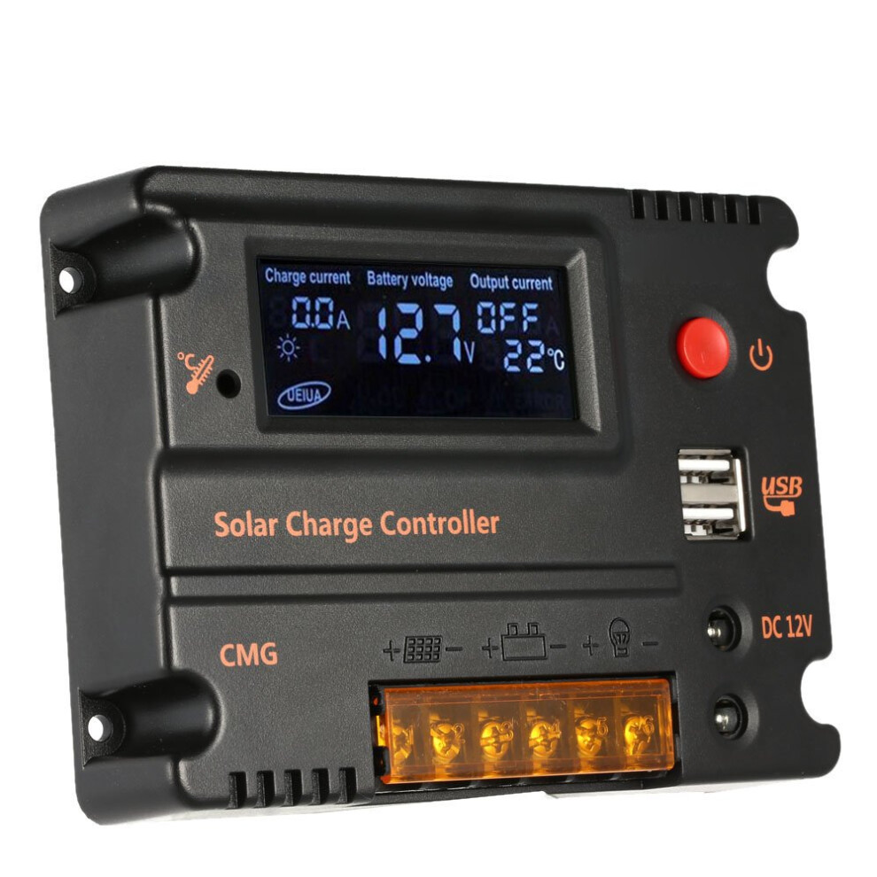 20A 12V 24V Solar Charge Controller With Lcd Display And Overload Protection For Off Grid Systems 9169991070001