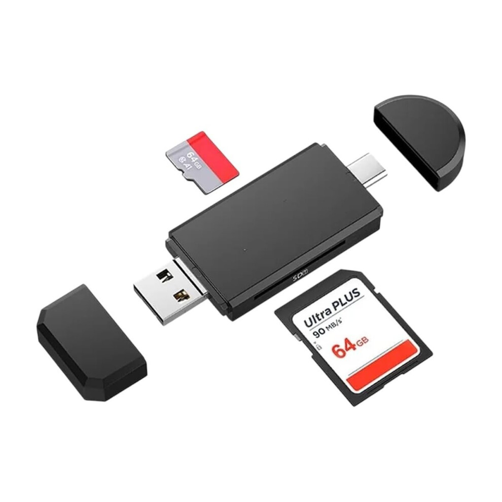 Otg Card Reader Usb 3In1 Type C Micro Usb Speed Sd Tf Multidevice Compatible 9771547120162