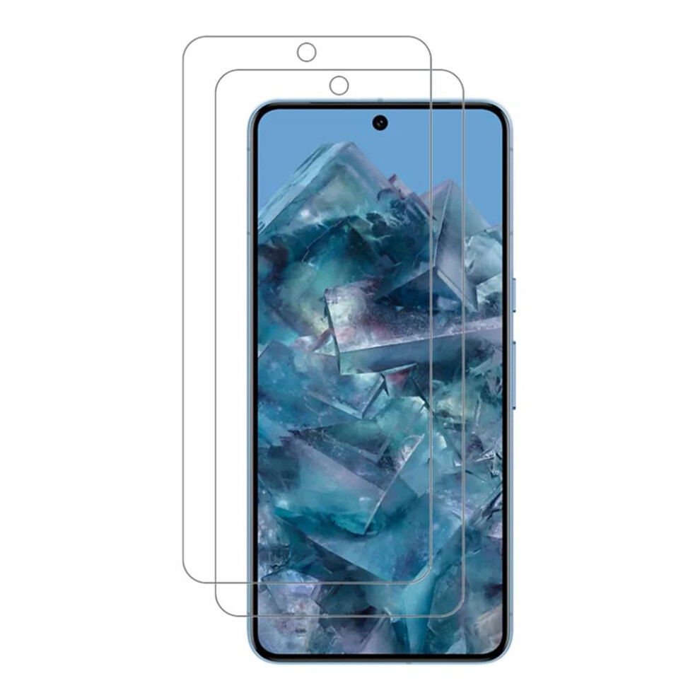 Screen Protector For Pixel 8 Pro 2 Pack, 9H Antiscratch Tempered Glass, Casefriendly, Bubble 9073542359128