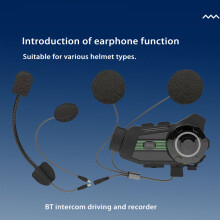 Motorradhelm Bluetooth Headset mit 2K Kamera S3