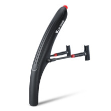 Guardabarros para bicicleta 45.5x6x3.5cm Negro 180g Delantero/Trasero