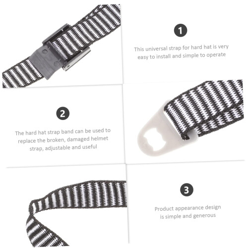 2pcs Adjustable Hard Hat Chin Strap Replacement for Safety Helmet Durable Secure Fit 2