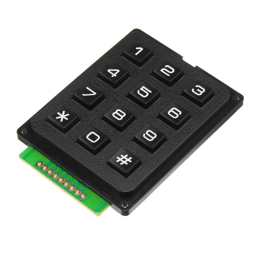 12 Key Membrane Keypad 4X3 Matrix Keyboard Module For Arduino And Microcontroller Projects 9073542359302