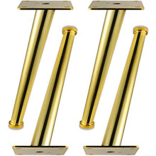 Gold Metal Furniture Legs 200mm Set of 4, Modern Minimalist Sofa Table Legs with Enhanced Stability
