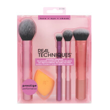 Real Techniques, Essenciais Diários, Para Pó de Blush + Fiação + Sombra + Iluminação + Ocultador, 5 Peças