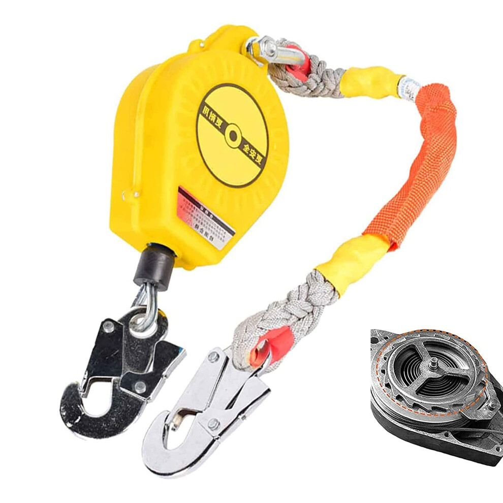 Fall Arrest Block Self Retracting Lifeline 5M Shock Absorbing Safety Lanyard 150Kg Capacity For Tripod 9174973021308