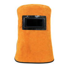 Welding Helmet Leather Hood with Ventilation Heat Resistant Protection for MIG TIG Arc Welding