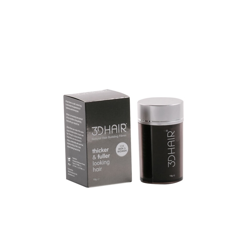 3D Hair Natural Hair Building Fibres For Thinning Hair Dark Brown 10G