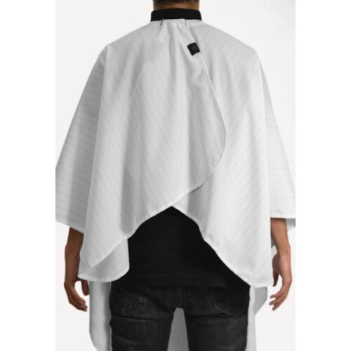 Barber Strong The Barber Cape Classic Collection White/Black Stripes