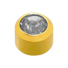 Caflon Birthstones Stud Earrings Gold Plated April