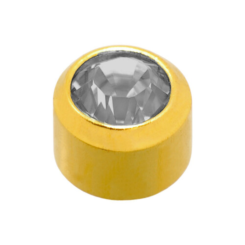 Caflon Birthstones Stud Earrings Gold Plated April