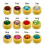 Caflon Birthstones Stud Earrings Gold Plated Assorted Colours Regular (12) 1