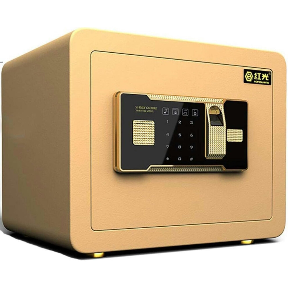 Electronic Wall Mounted Safe With Keypad And Override Keys For Home And Office Security, 35X25x25cm Black 9174973021933