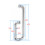 Shower Door Handle Set Polished Chrome Glass Pulls 425mm and 225mm Internal External Mount 2