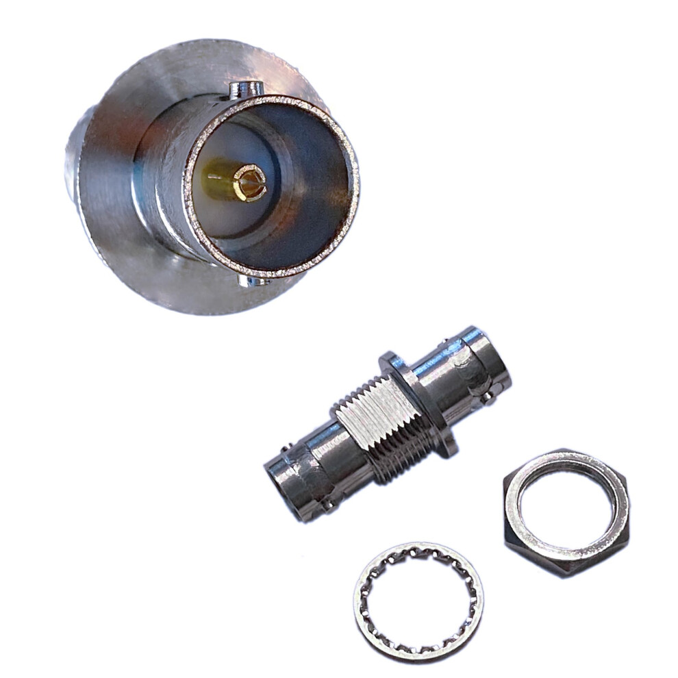 Bnc Connector Female To Female 75 Ohm Sdi Coupler 4K 8K 3G 6G Cctv Broadcast 2 Pack 9073542359562