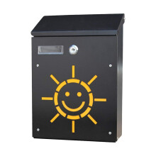 Weatherproof Wall Mounted Mailbox with Lockable Metal Security for Home Villa Outdoor Retro Style