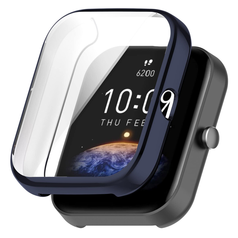 Case For Amazfit Bip 3 Pro With Full Coverage Tpu Protection And Integrated Screen Guard Blue 9073542359647