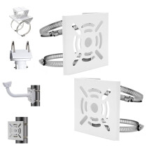 Universal CCTV Camera Pole Mount Bracket 2 Pack for PTZ Dome Security Camera Wall Installation