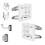 Universal CCTV Camera Pole Mount Bracket 2 Pack for PTZ Dome Security Camera Wall Installation 1