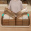 Under Bed Storage Box with Wheels, Stackable Plastic Container with Lid for Clothes Shoes Brown 2