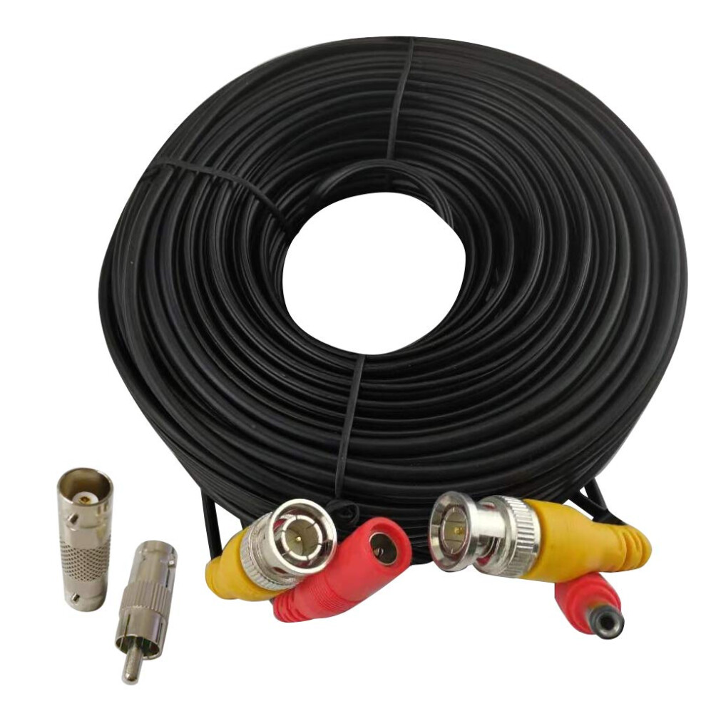Bnc Security Camera Cable 60Ft Video Power Allinone Cctv Extension Wire With Bnc Rca Connectors 9073542359630