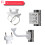 Universal CCTV Camera Pole Mount Bracket 2 Pack for PTZ Dome Security Camera Wall Installation 2