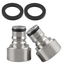 Keg Coupler Adapter Sankey to Ball Lock Conversion Kit with LeakProof Seal for Homebrew