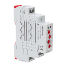 Adjustable Delay Timer Relay AC230V Dual Function Mode LED Status Indicator Flame Retardant ABS Housing35mm DIN Rail Compatible Long Range Timing