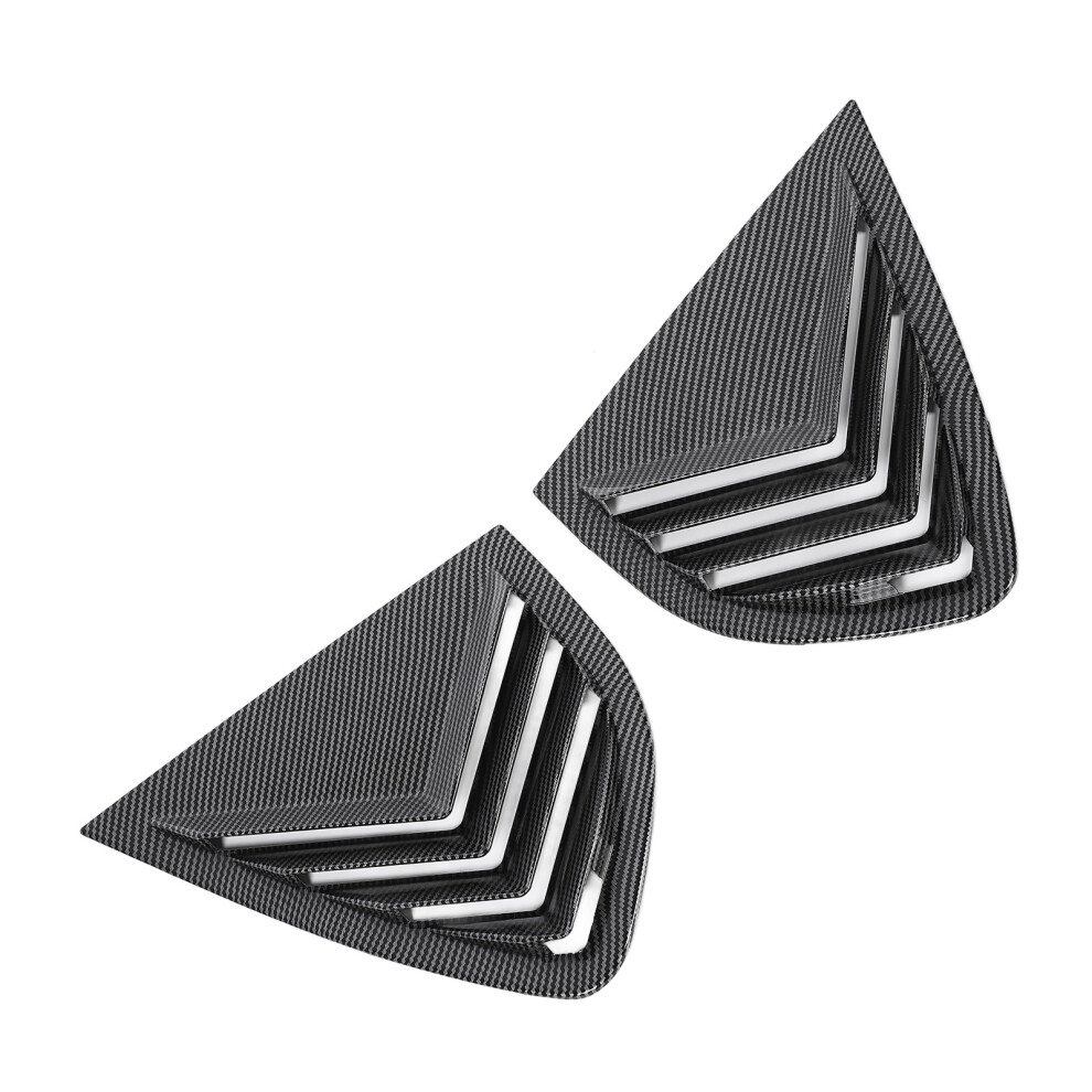 Rear Side Window Louver Cover For X4 F26 2014-2018 Carbon Fiber Style 8761383931092
