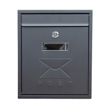 Wall Mounted Mailbox with Lock, Weatherproof Galvanized Steel for Home Garden Villa Gate
