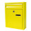 Yellow Galvanized Wall Mounted Mailbox Lockable Rustproof Retro Outdoor Post Box for Villa 1