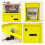 Yellow Galvanized Wall Mounted Mailbox Lockable Rustproof Retro Outdoor Post Box for Villa 4