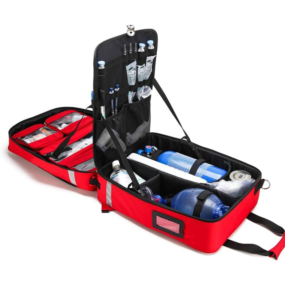 First Aid Kit Backpack with Large Capacity for Home Car Office Travel Camping Hiking Emergencies